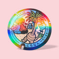 Alolan Exeggutor Poke-Lid Holographic Sticker Nichinan Japan