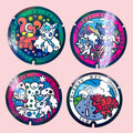 Alolan Vulpix Pokelid Japan Holographic Stickers Kawaii Decals