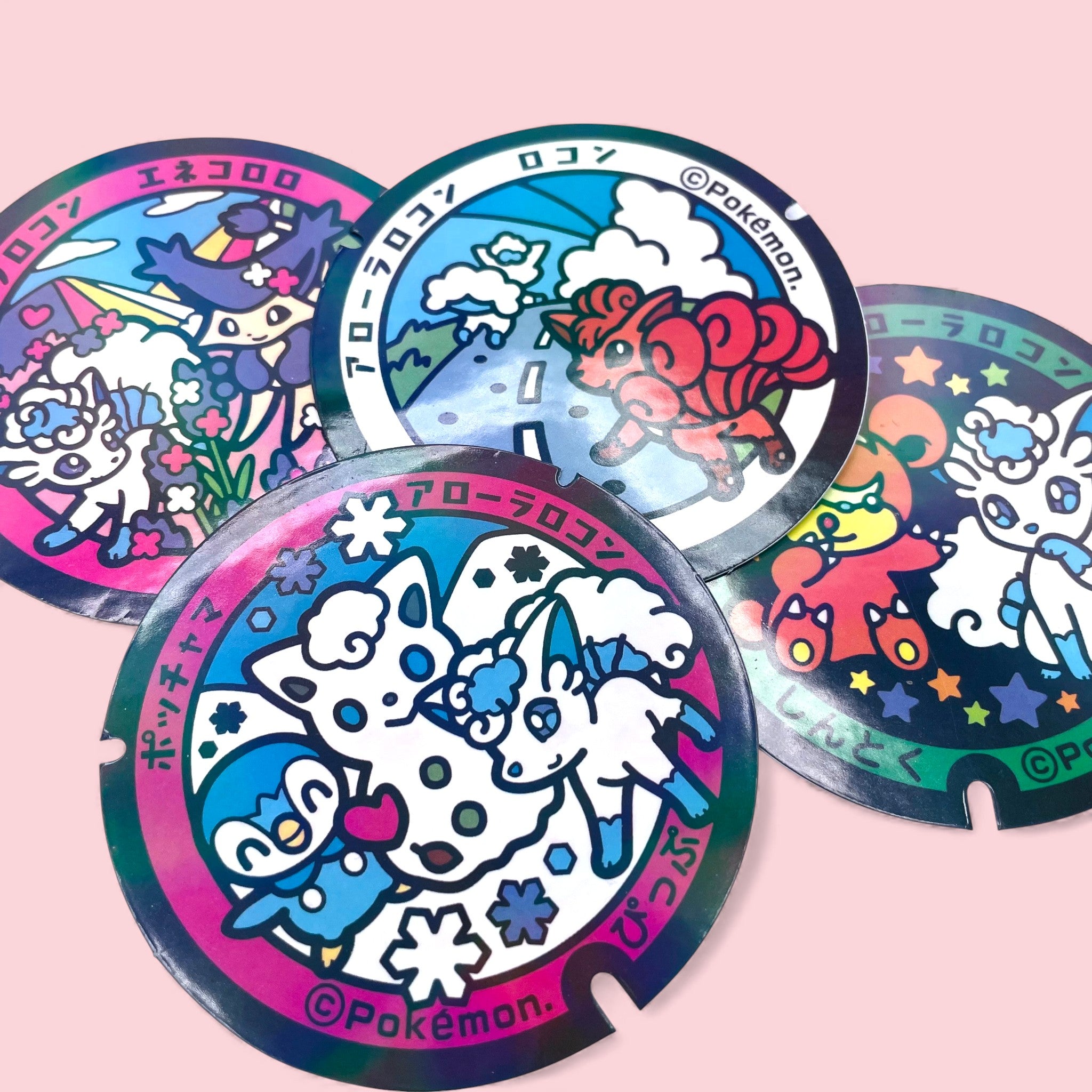Alolan Vulpix Pokelid Japan Stickers Collector Decals