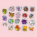 B-side Label Pokemon Japanese Stickers