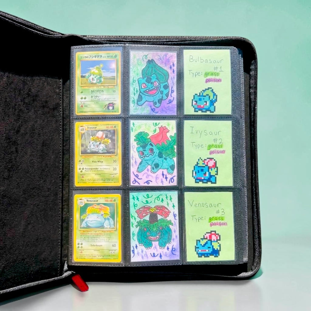 Bulbasaur Pixel Evolution Sticker Set • 8-Bit Waterproof Vinyl Decals