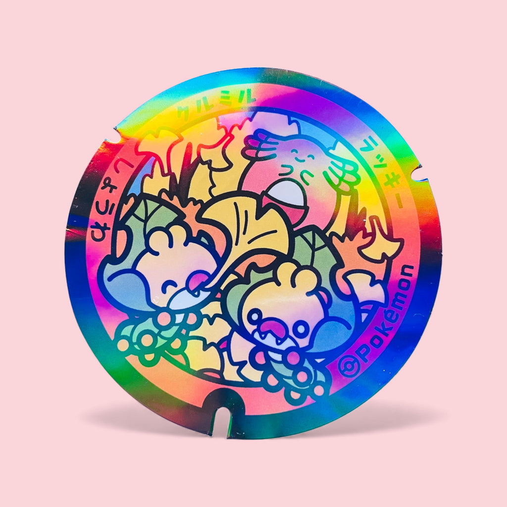Chansey Sewaddle Pokelid Japan Holographic Sticker Kawaii Decal Large 
