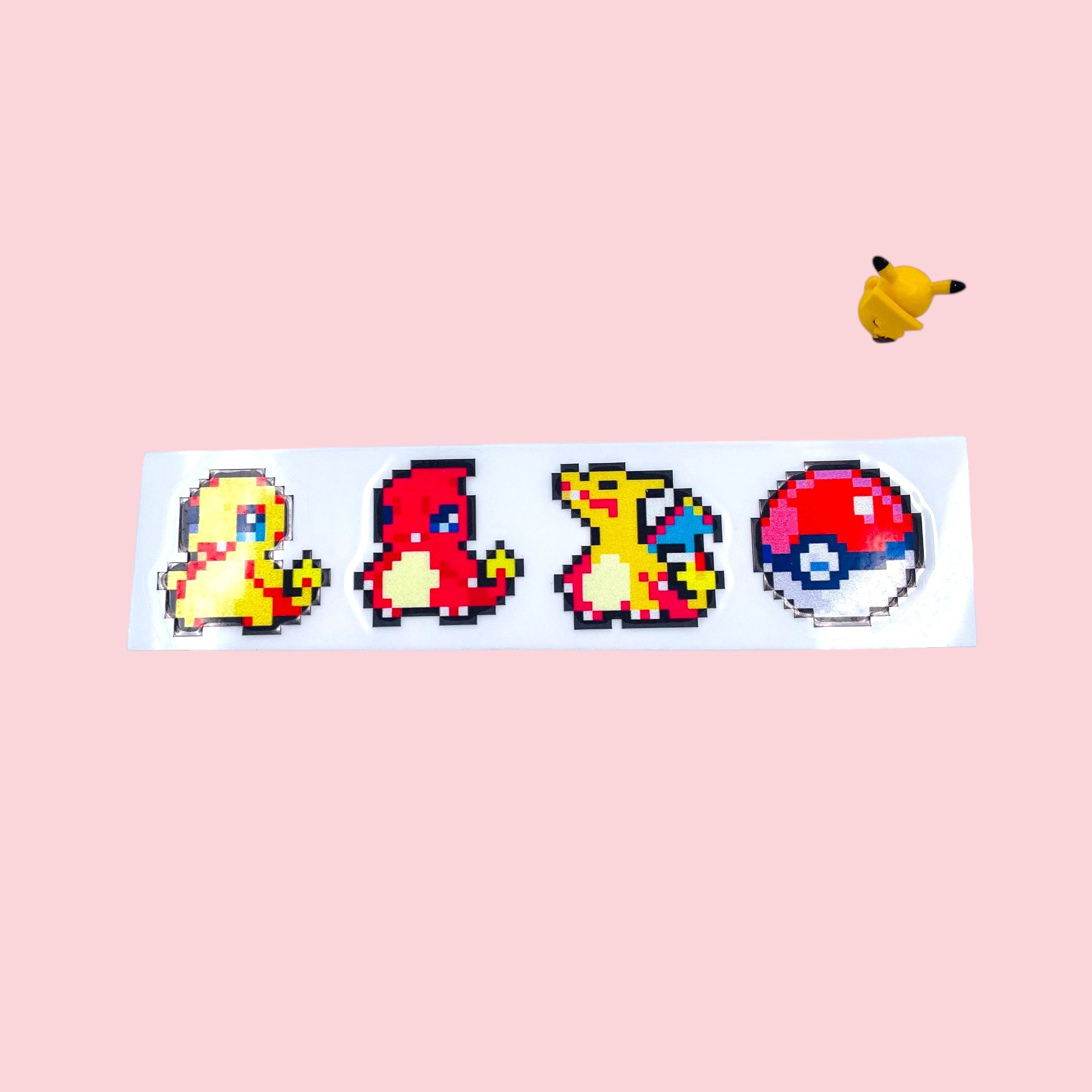 Charmander Charmeleon Charizard 8Bit Evolution Vinyl Sticker