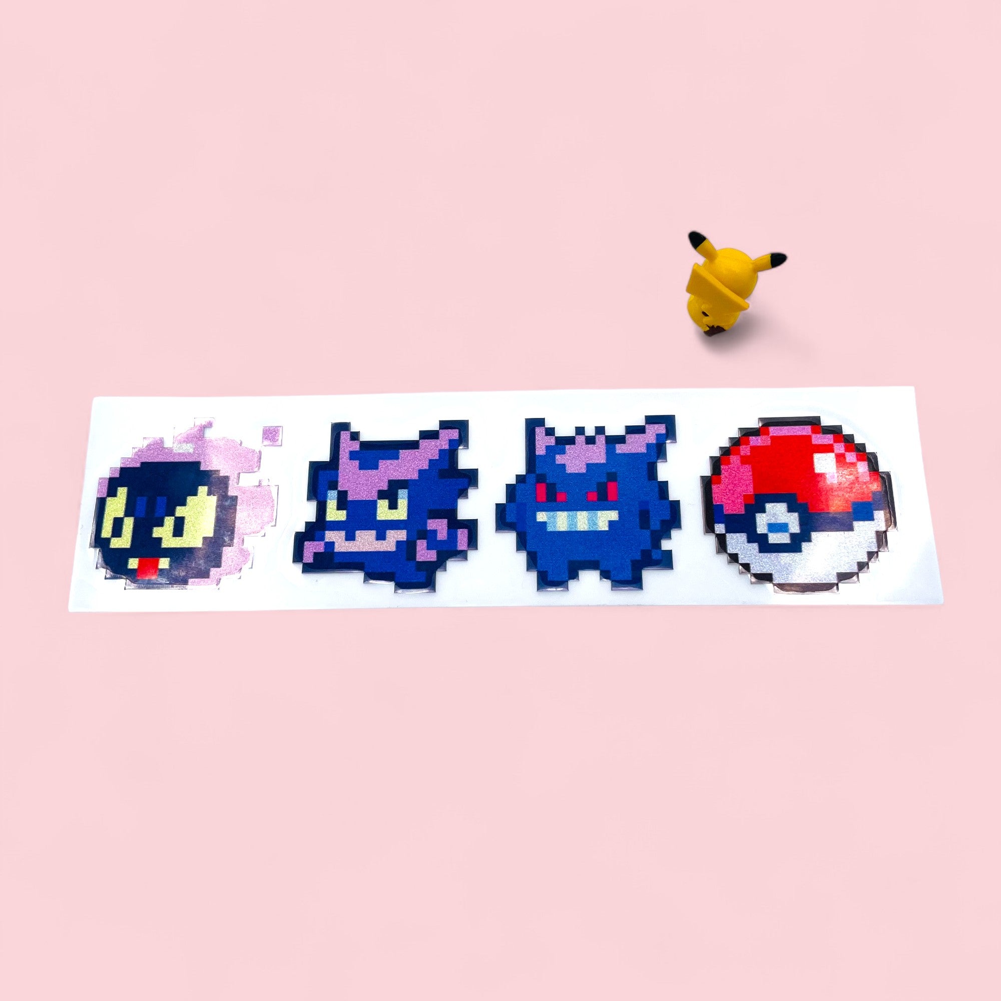 Gastly Haunter Gengar Evolution 8Bit Retro Pixel Vinyl Sticker