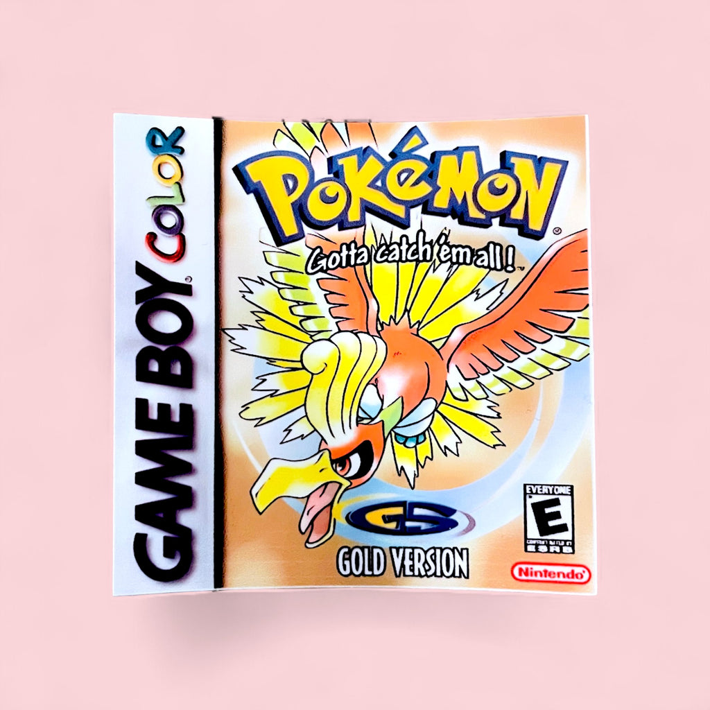 Retro Johto Stickers • Vintage Game Cover Art Vinyl Decals