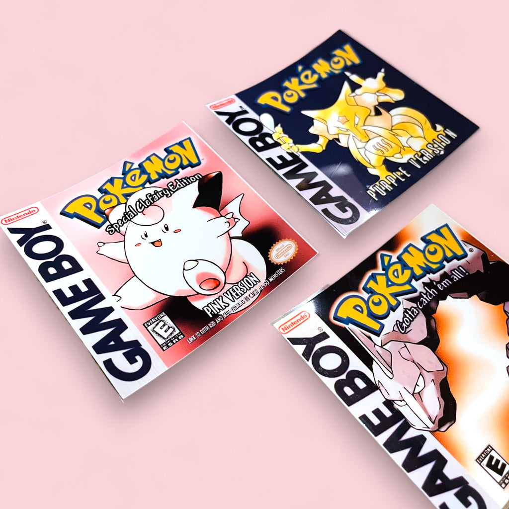 Retro Game Cover Stickers • Fan-Made Version Art Decals