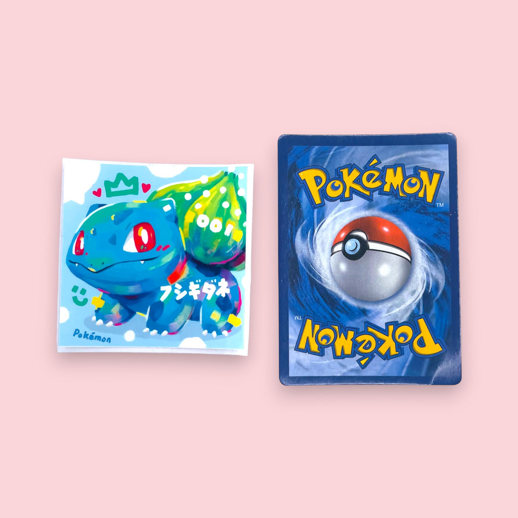 Pikachu, Bulbasaur, Squirtle & Charmander Stickers • Kawaii Vinyl Decals