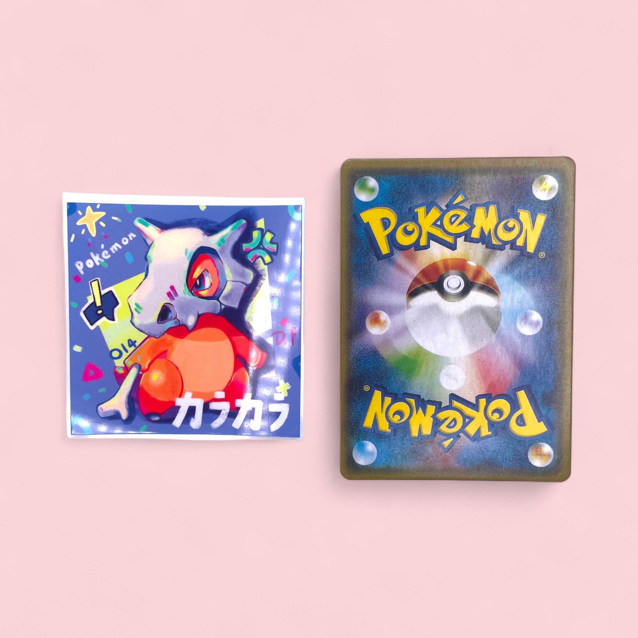 Cubone Stickers • Kawaii Vinyl Decals