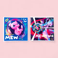 Mew & Mewtwo Stickers • Kawaii Vinyl Decals