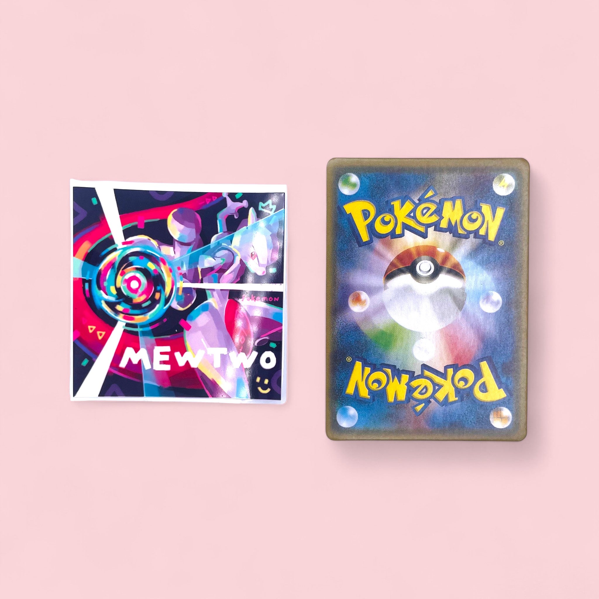 Mew & Mewtwo Stickers • Kawaii Vinyl Decals