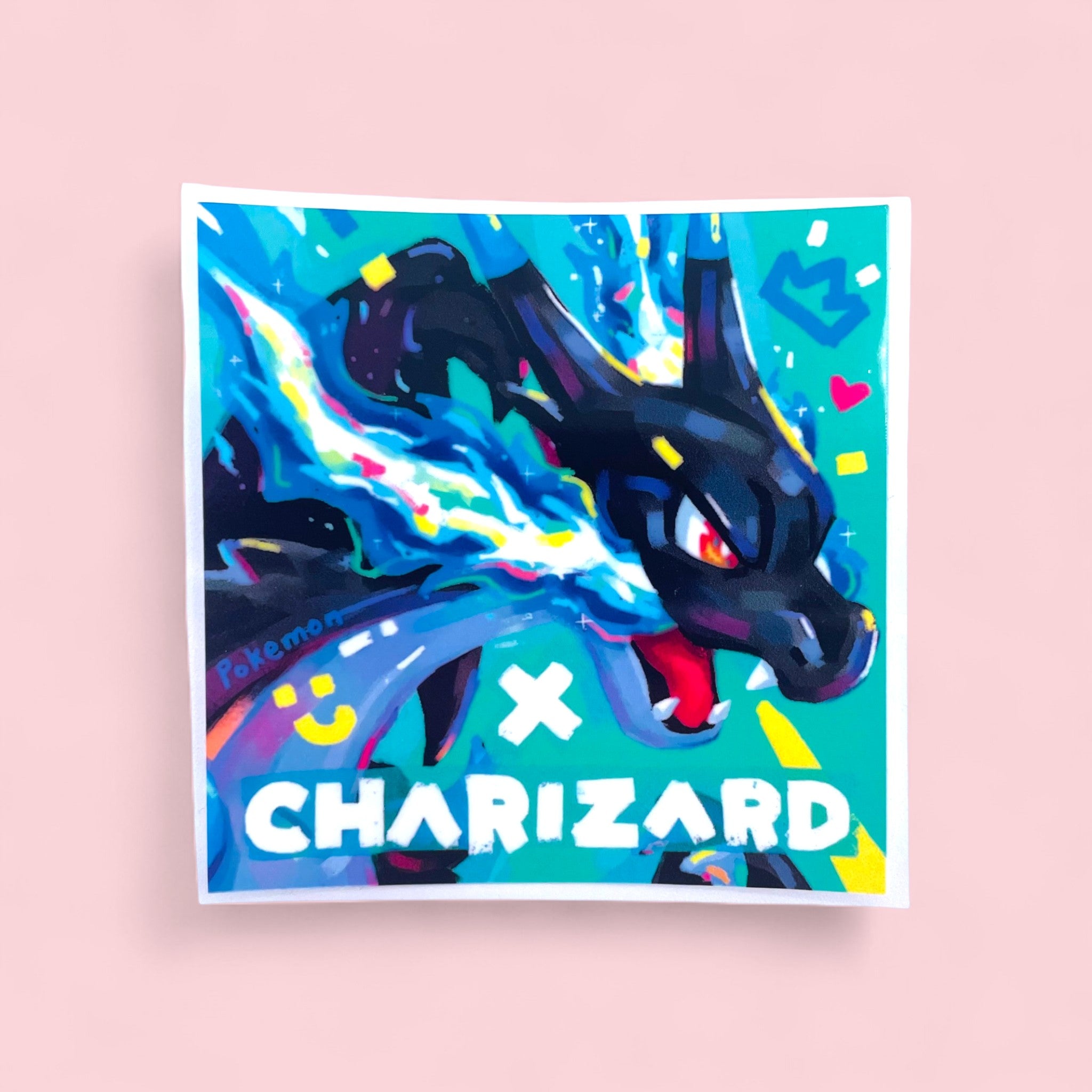 Charizard & Mega Charizard X Stickers • Kawaii Vinyl Decals