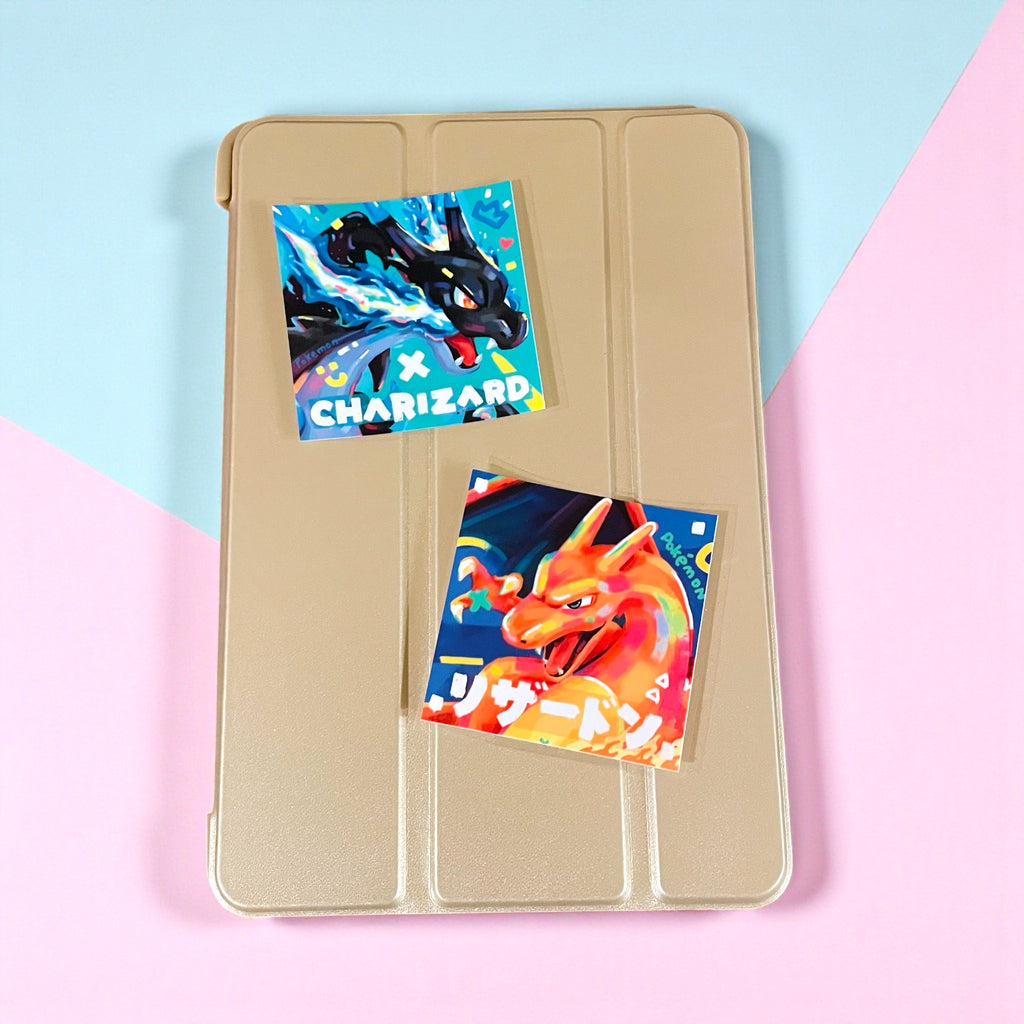 Charizard & Mega Charizard X Stickers • Kawaii Vinyl Decals