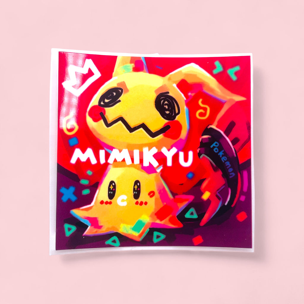 Gengar & Mimikyu Stickers • Kawaii Vinyl Decals