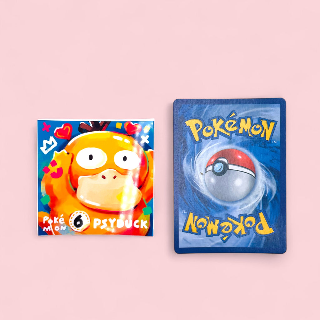 Psyduck & Slowpoke Stickers • Kawaii Vinyl Decals