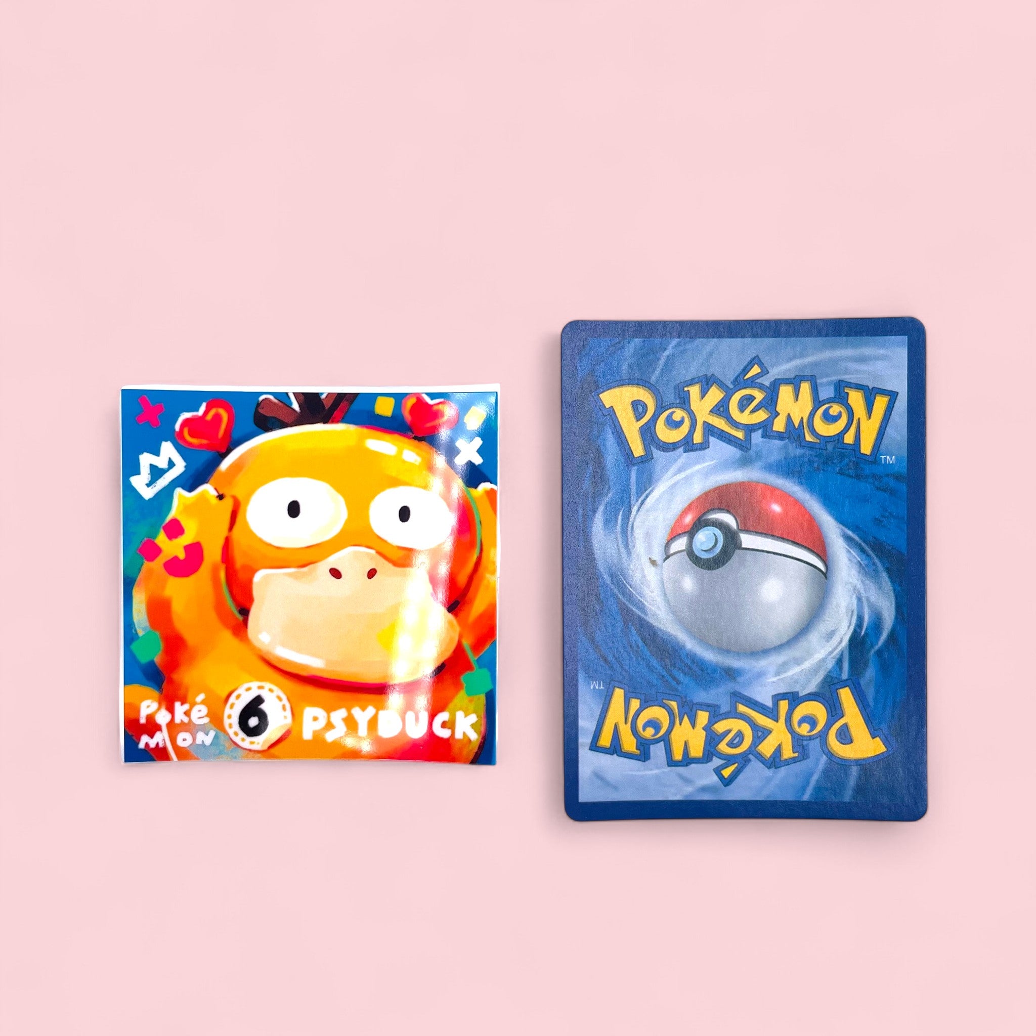 Psyduck & Slowpoke Stickers • Kawaii Vinyl Decals
