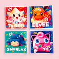 Togepi, Jigglypuff, Snorlax & Eevee Stickers • Kawaii Vinyl Decals
