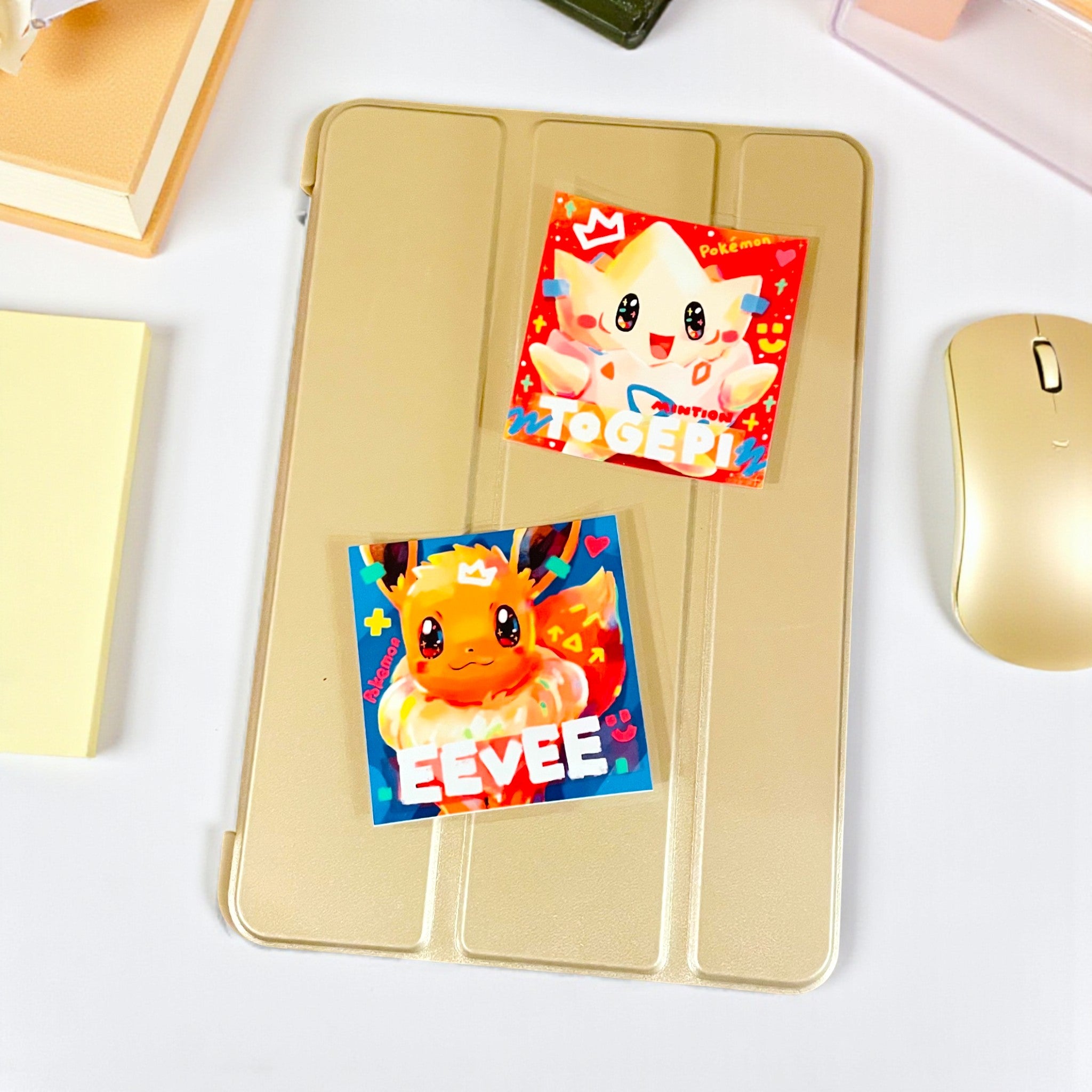 Togepi, Jigglypuff, Snorlax & Eevee Stickers • Kawaii Vinyl Decals