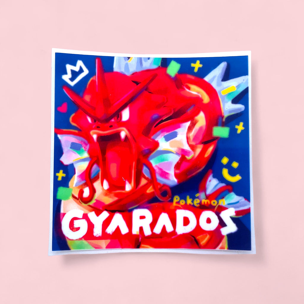 Magikarp & Red Gyarados Stickers • Kawaii Vinyl Decals