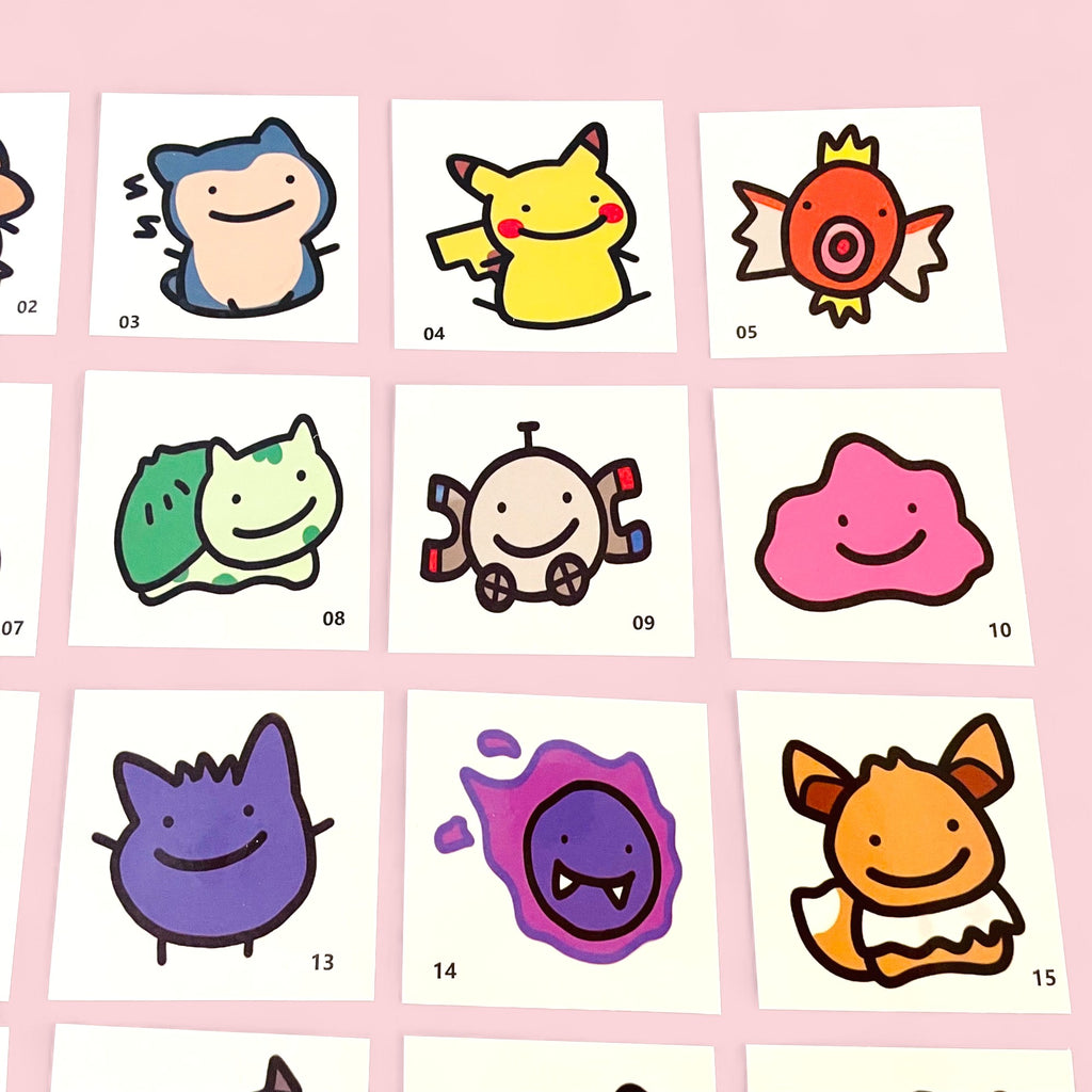 Cute Monster Temporary Tattoos • Waterproof • Party Favors • Kids Birthday
