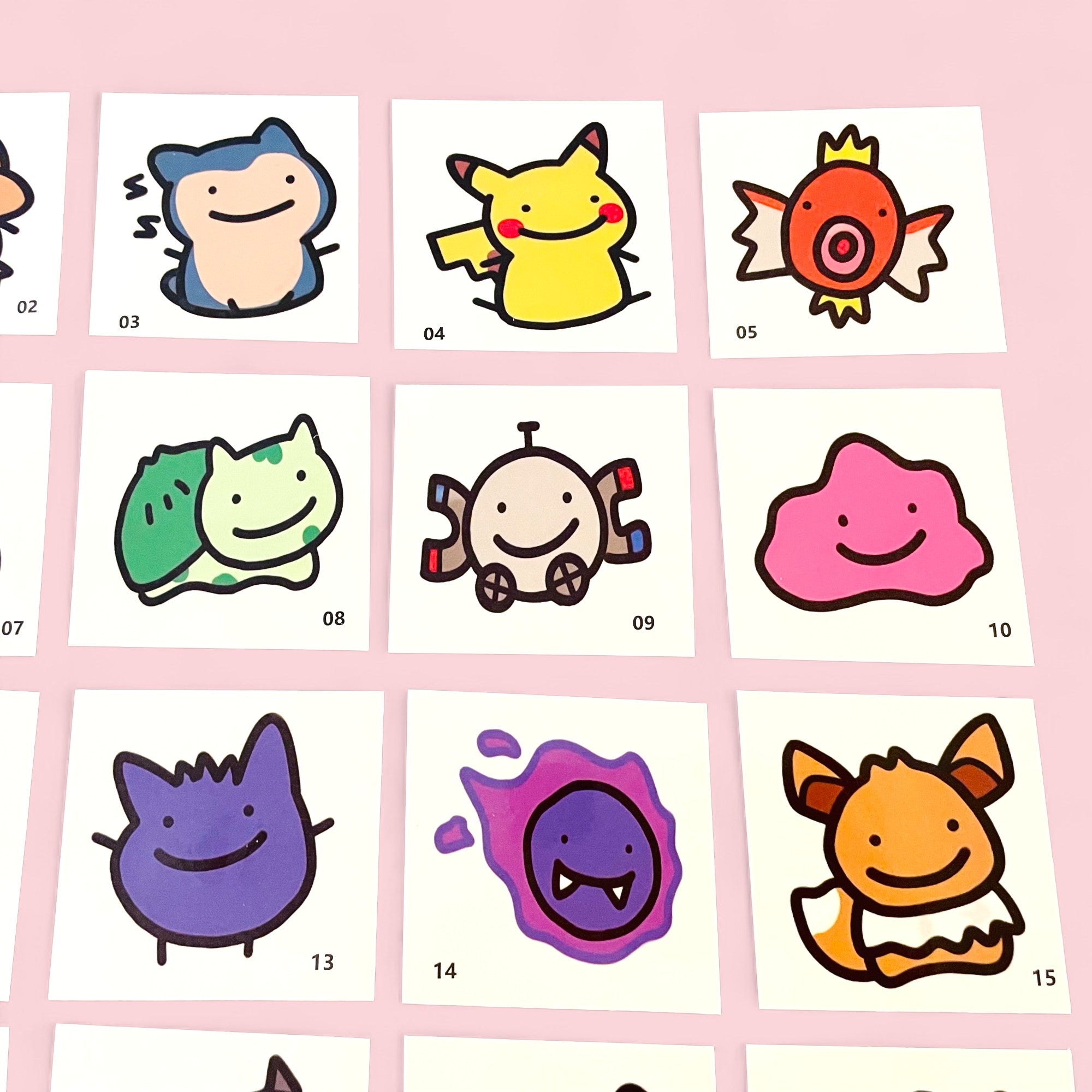Cute Monster Temporary Tattoos • Waterproof • Party Favors • Kids Birthday