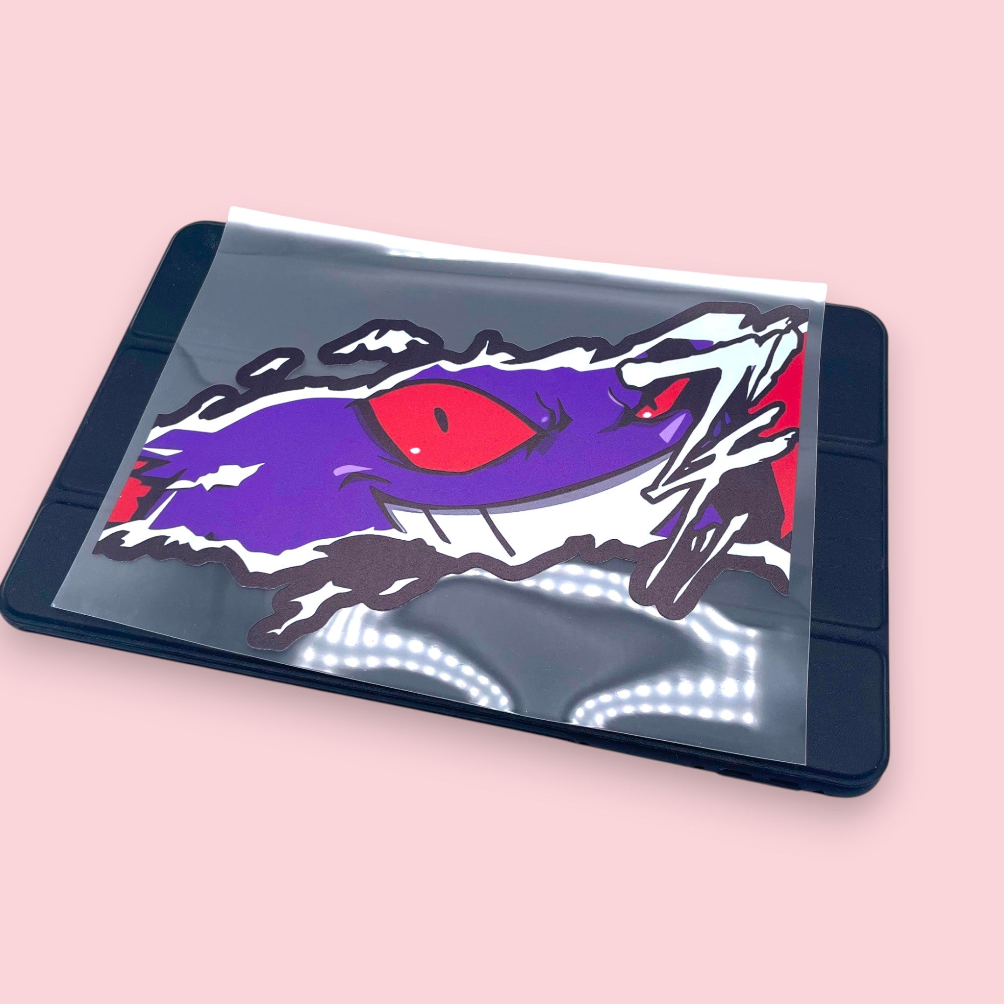 Gengar Peeking Car Decal • Large Premium Waterproof Vinyl Sticker