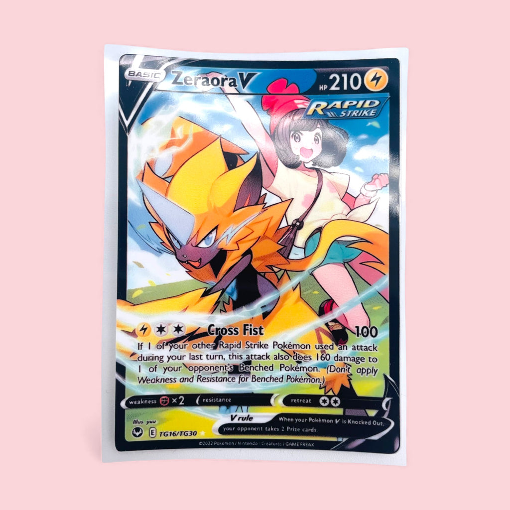 Collectible Trading Card Stickers • Full Art Vinyl Decals • 9 Designs