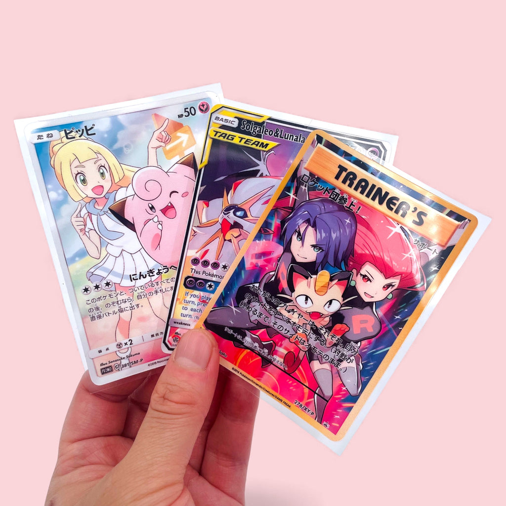 Collectible Trading Card Stickers • Full Art Vinyl Decals • 9 Designs