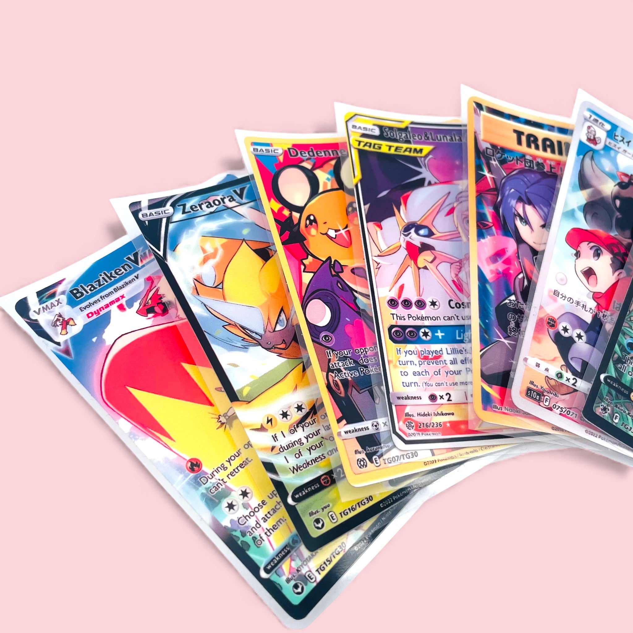 Collectible Trading Card Stickers • Full Art Vinyl Decals • 9 Designs