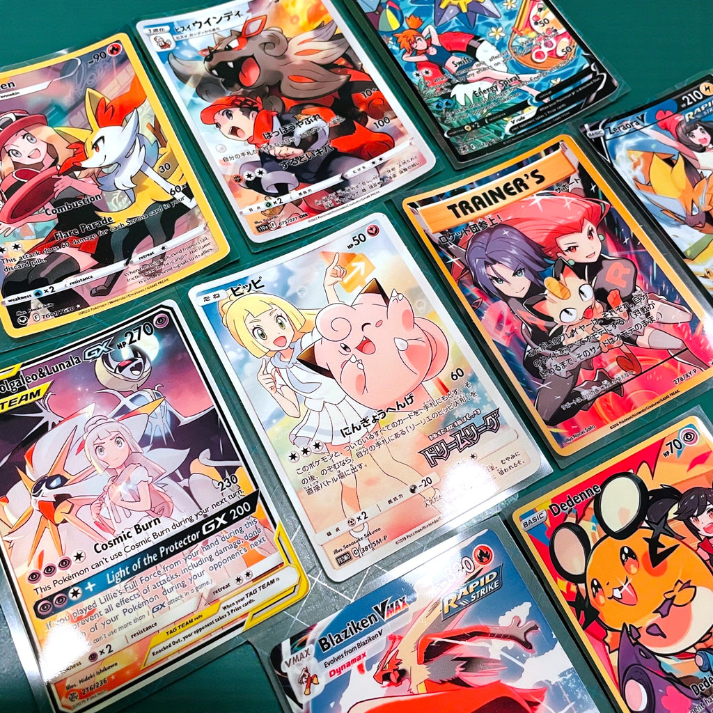 Collectible Trading Card Stickers • Full Art Vinyl Decals • 9 Designs
