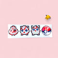 Jigglytuff Wigglytuff Evolution 8Bit Retro Vinyl Sticker