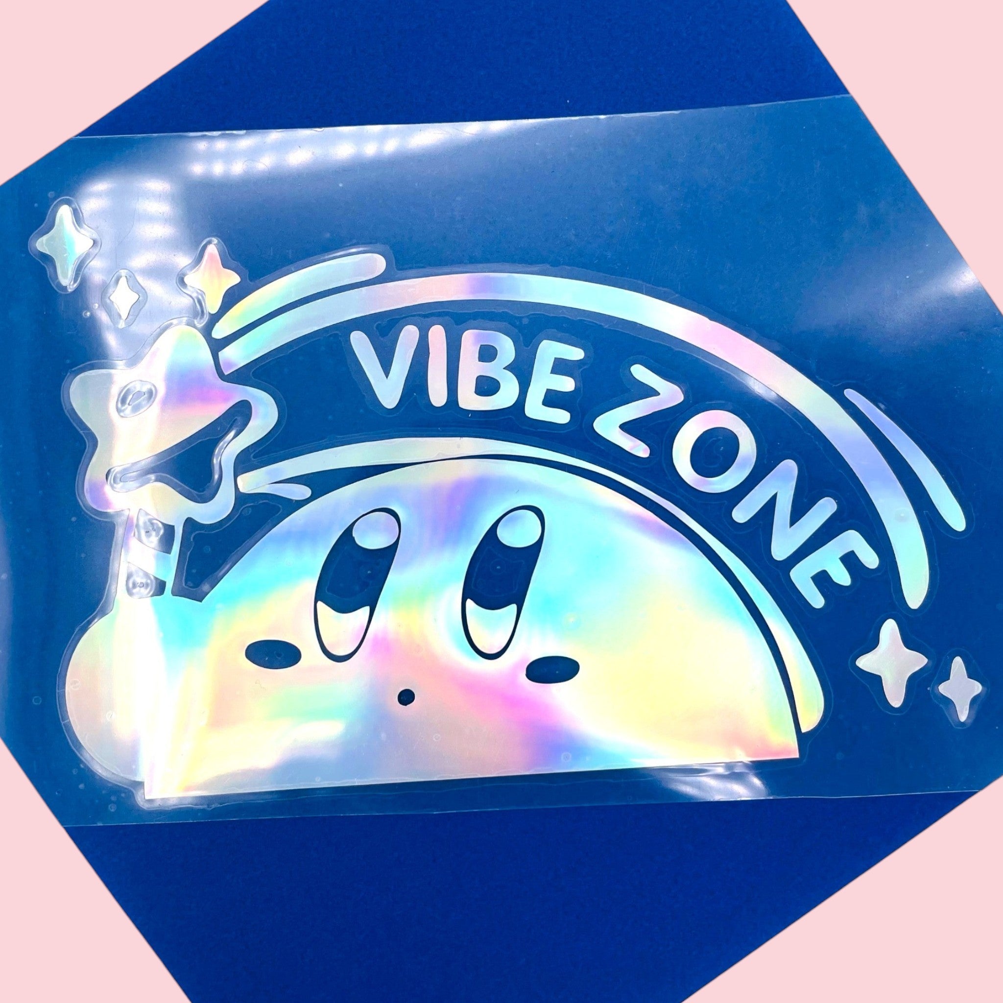 Kirby Holographic Vinyl Car Sticker