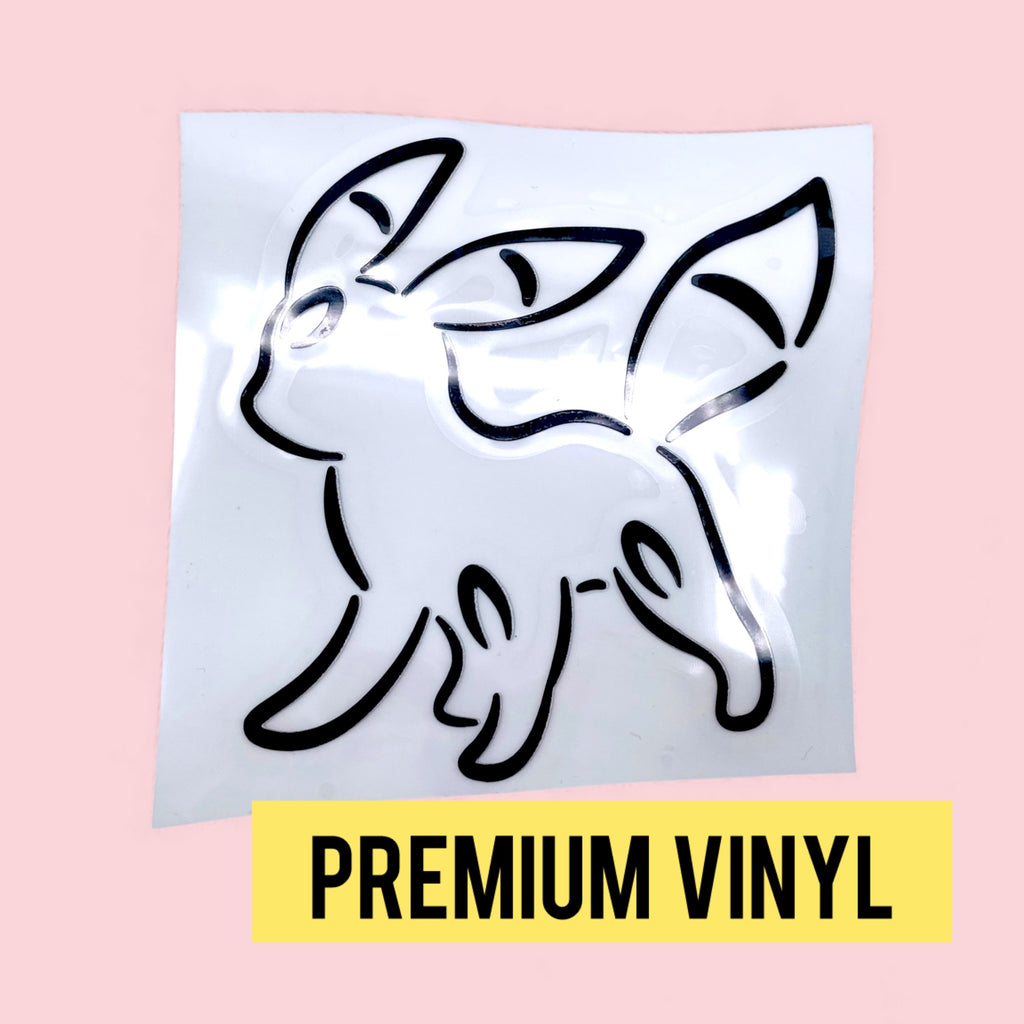 Umbreon Car Decal Minimalist Vinyl Sticker Large
