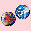 Lugia Hooh Legendary Pokelid Holographic Japan Stickers