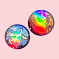 Lugia Hooh Pokelid Japan Stickers Large Collector Holographic Decals