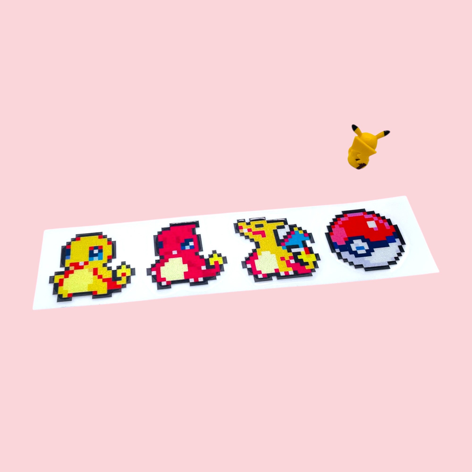 Pokemon Fire Starter 8Bit Evolution Vinyl Sticker Car Decal