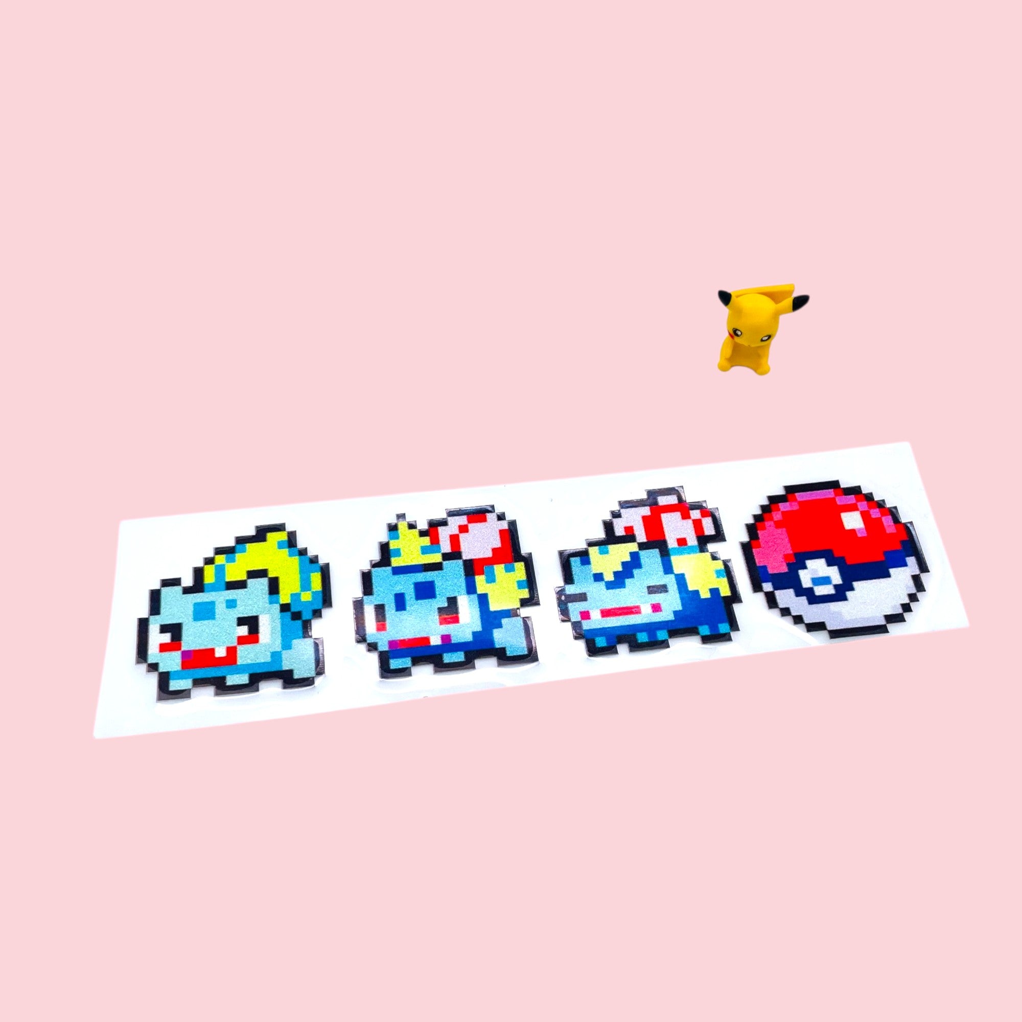 Pokemon grass starter evolution vinyl sticker premium decal