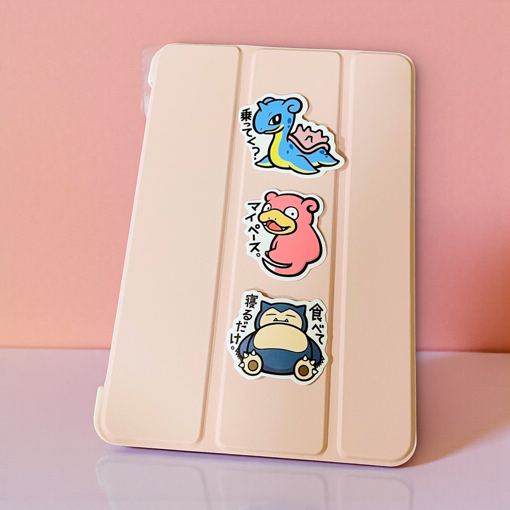 Snorlax Lapras Slowpoke B-Side Label Japanese Pokemon Stickers