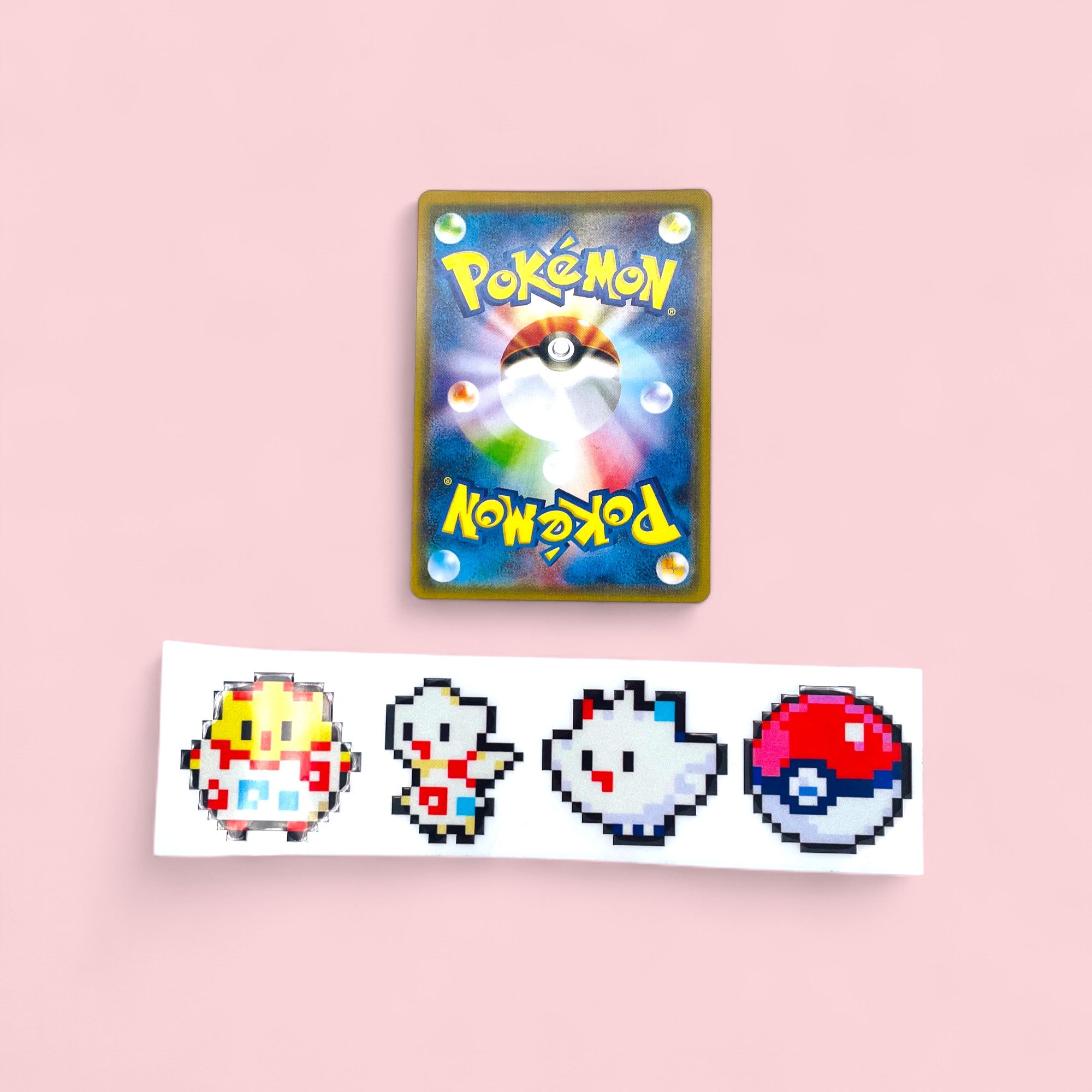 Togepi Evolution 8Bit Vinyl Sticker Retro Gaming Decor
