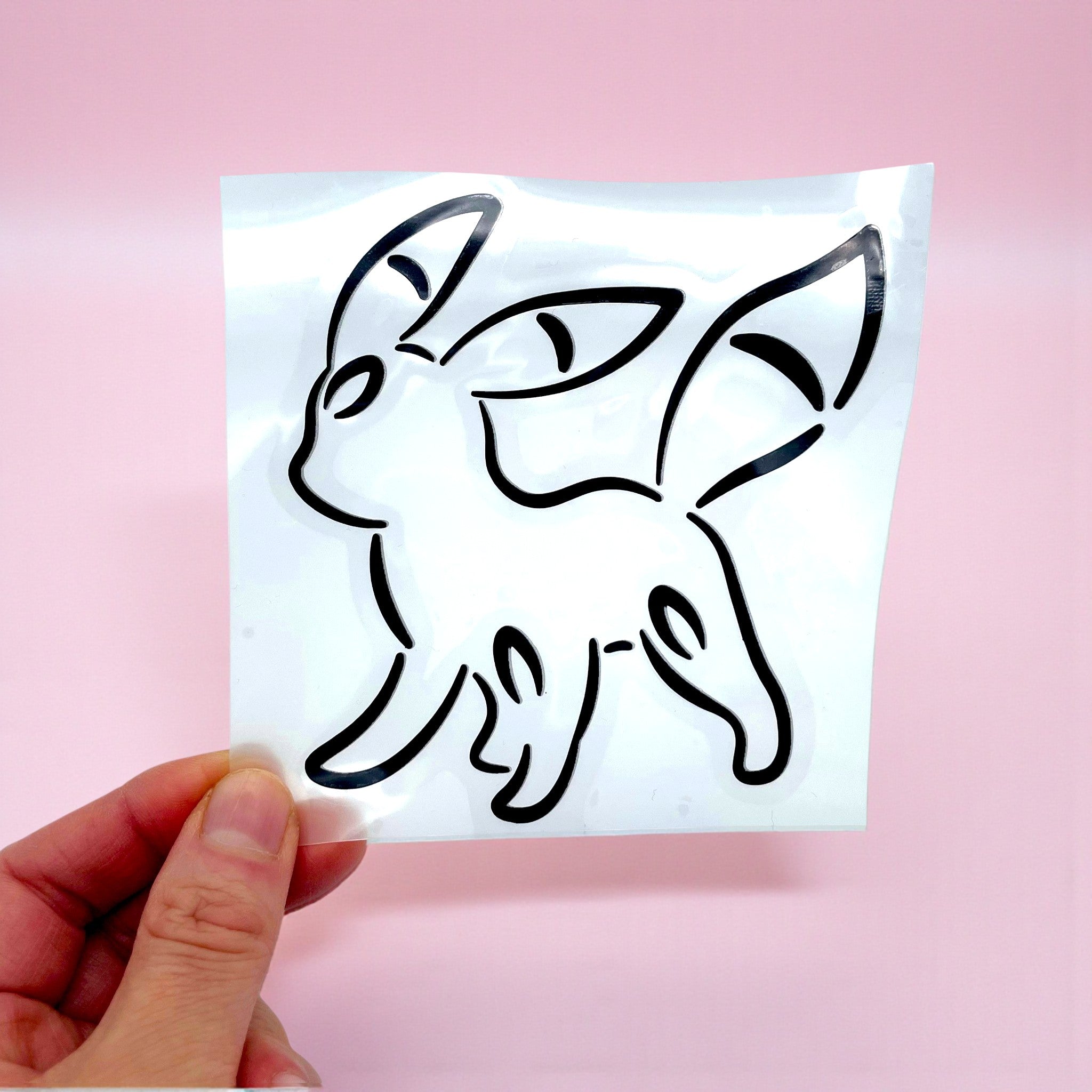 Umbreon Car Decal Minimalist Vinyl Sticker 