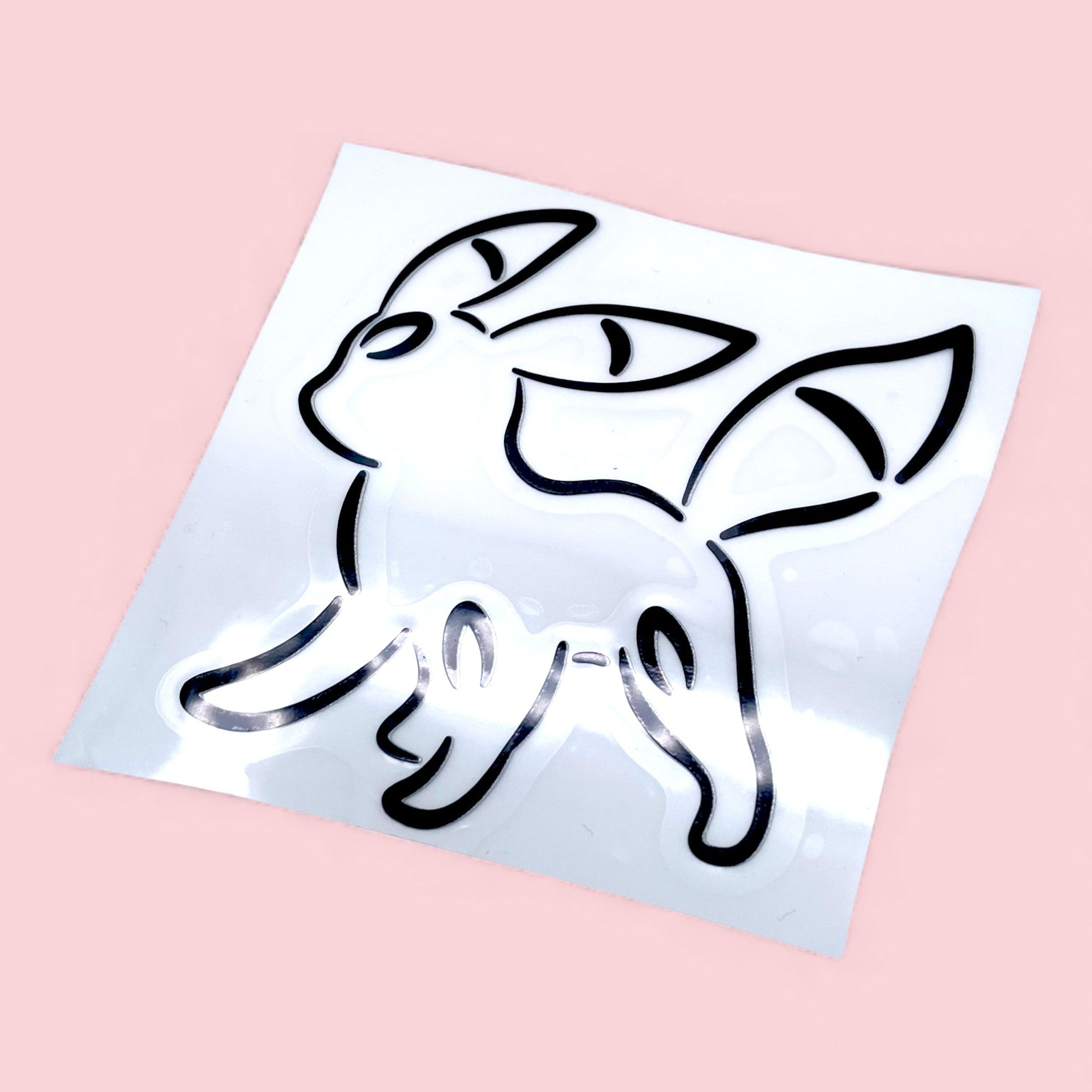 Umbreon Car Decal Minimalist Vinyl Sticker Large