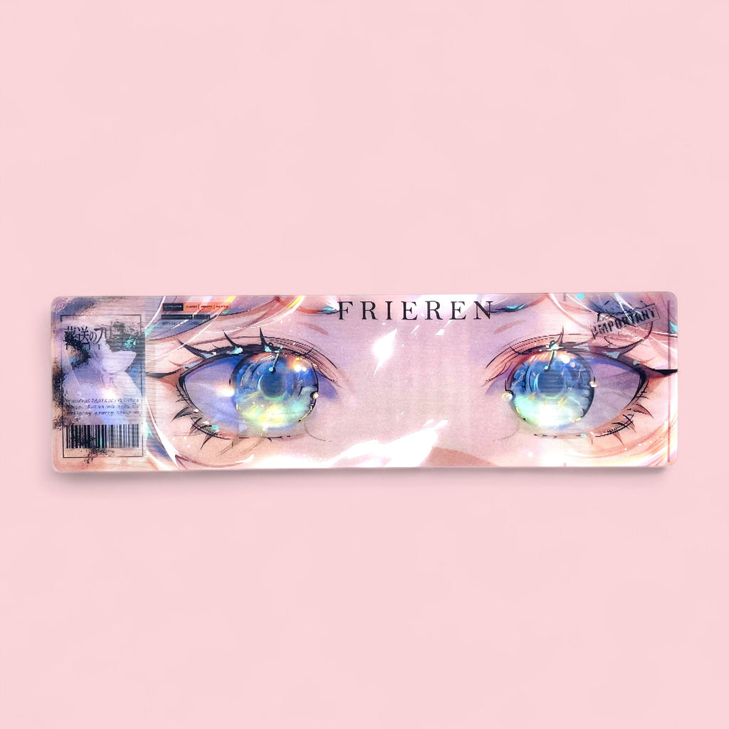 Close up of anime elf mage holographic motion bookmark