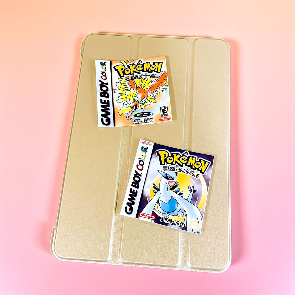 Retro Johto Stickers • Vintage Game Cover Art Vinyl Decals