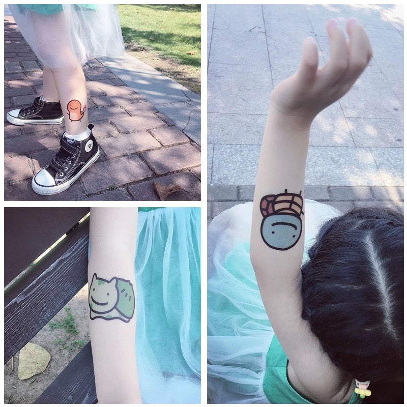 Cute Monster Temporary Tattoos • Waterproof • Party Favors • Kids Birthday