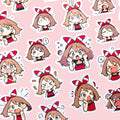 May chibi trainer sticker set with 40 kawaii mood stickers for journals planners and toploaders