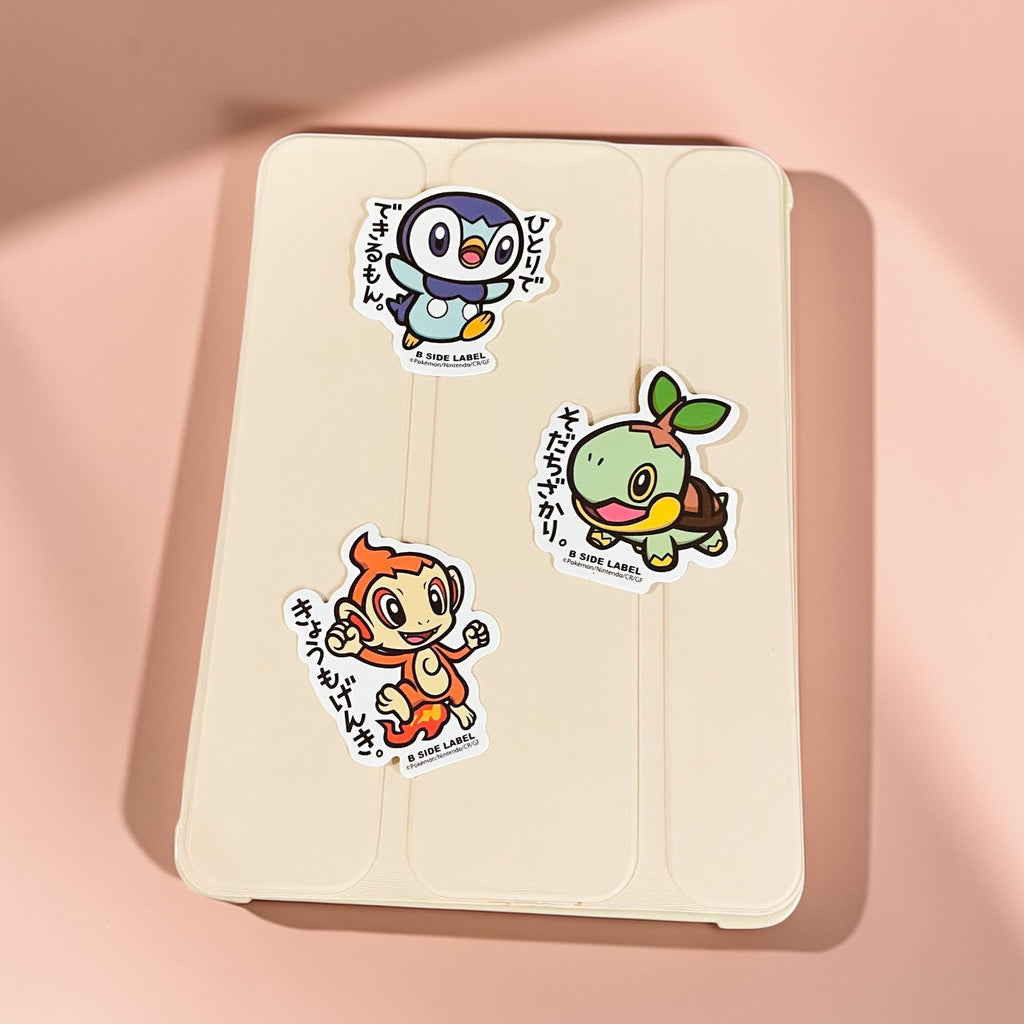 Piplup Turtwig Chimchar B-Side Label Japanese Stickers Large