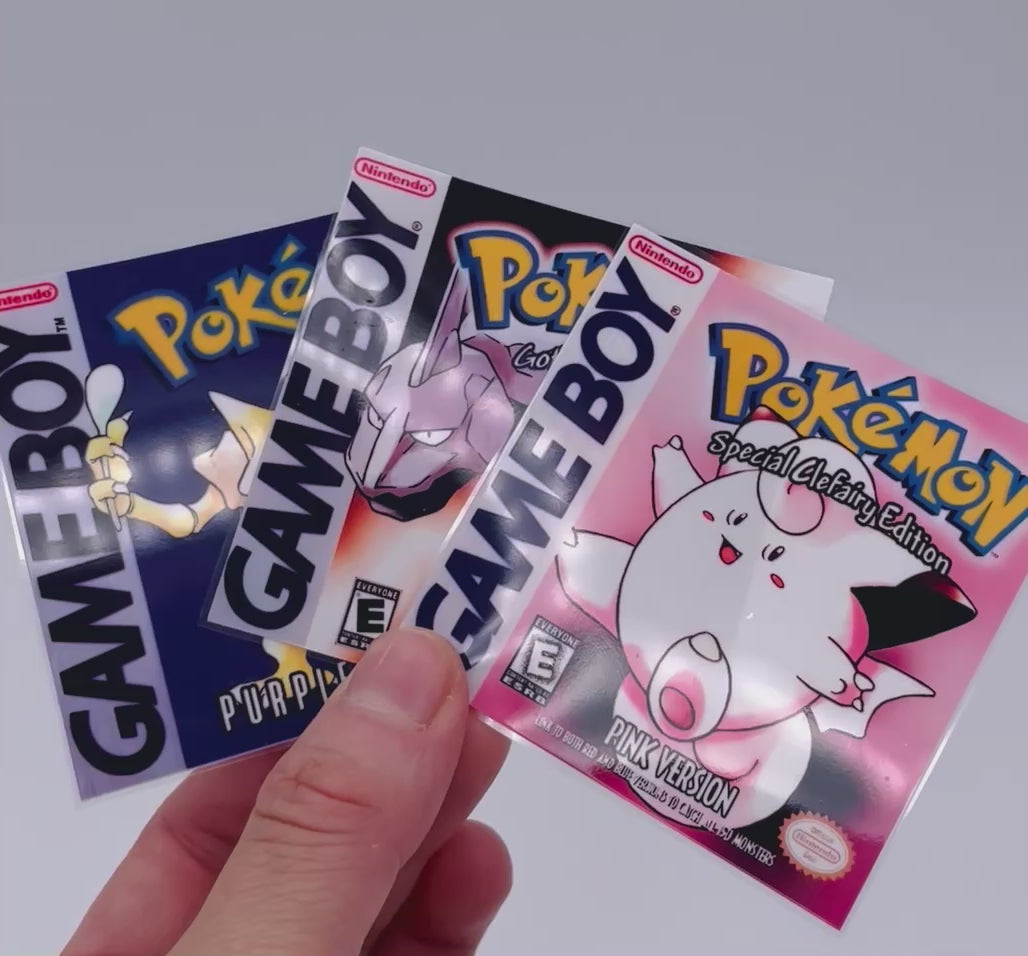 Retro Game Cover Stickers • Fan-Made Version Art Decals