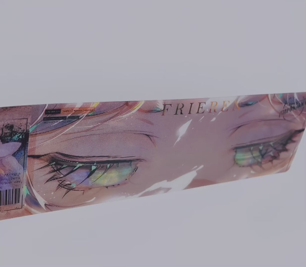 Large anime lenticular bookmark used in manga book