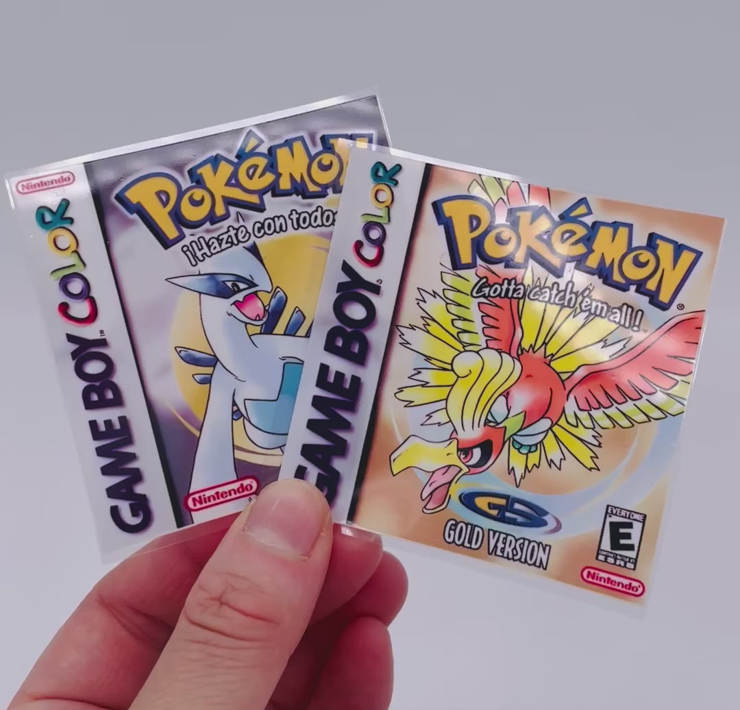 Retro Johto Stickers • Vintage Game Cover Art Vinyl Decals