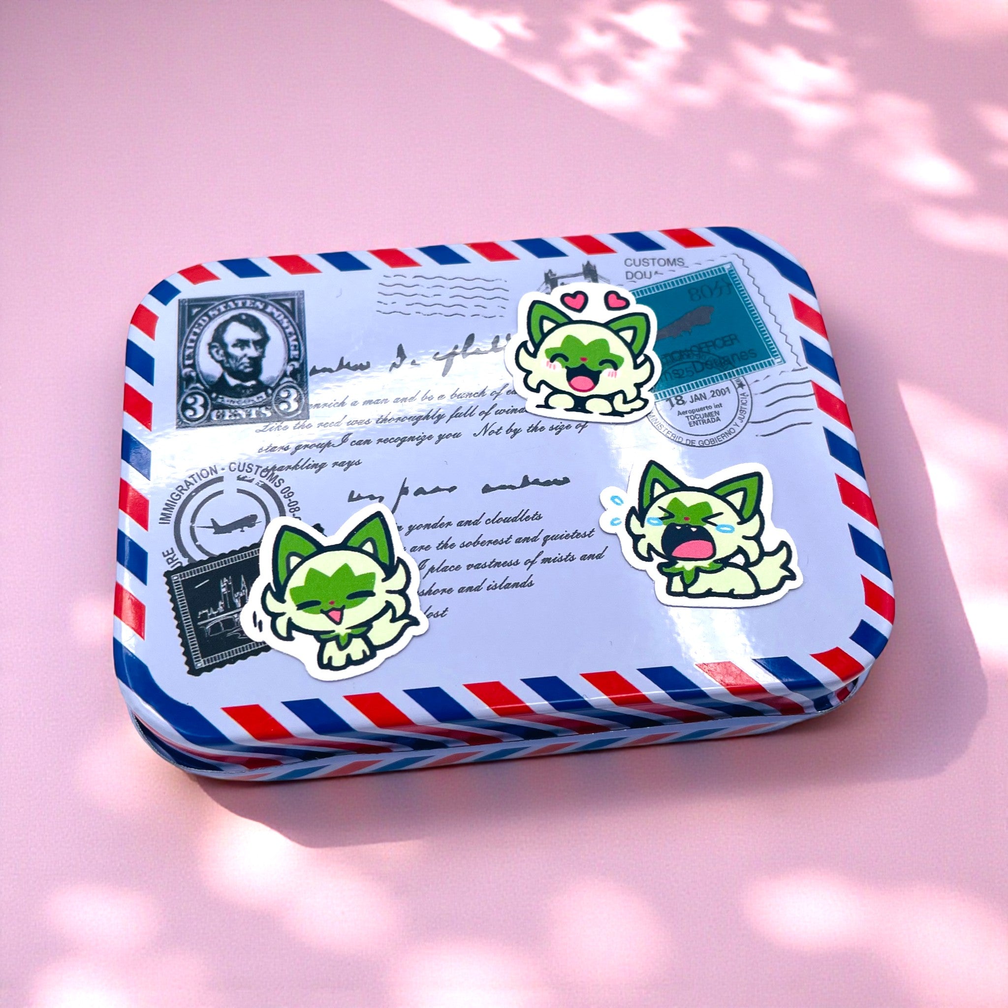 Sprigatito mini sticker set for kawaii stationery collectors